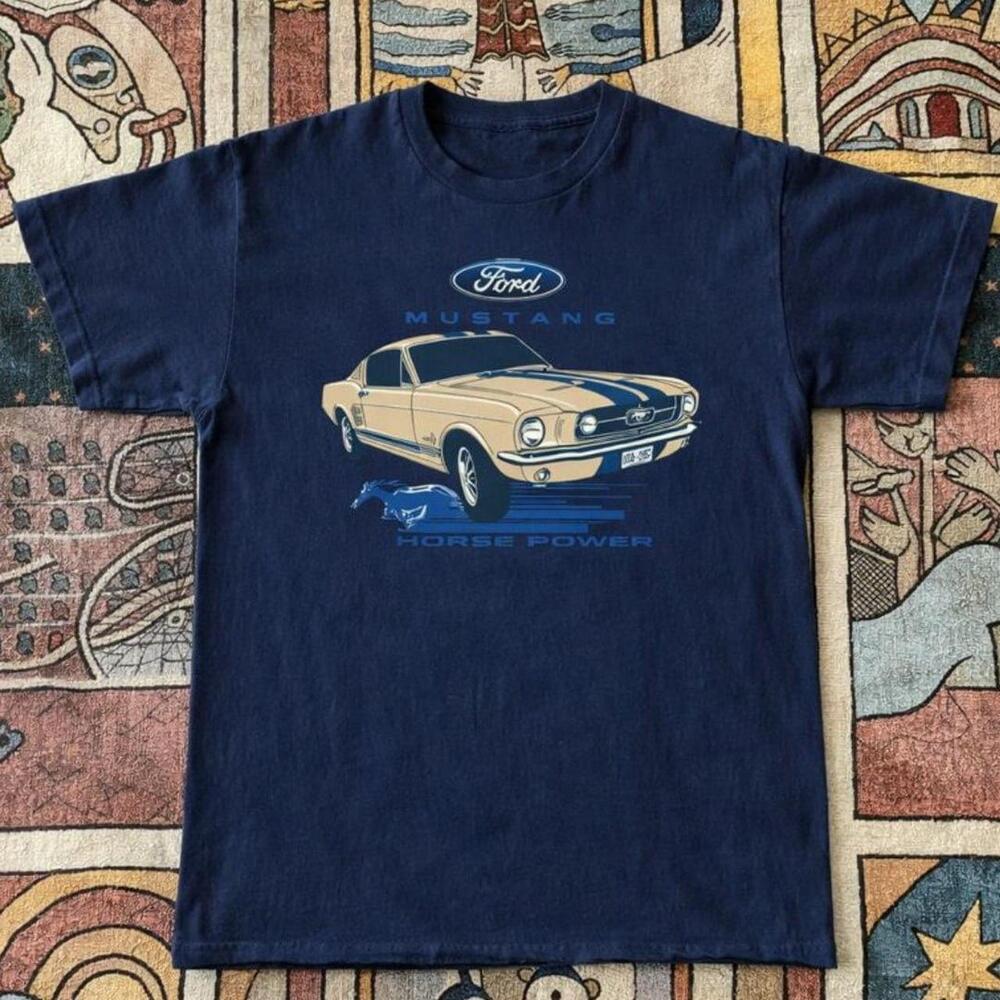 Navy T-Shirt Navy Ford Mustang T-Shirt